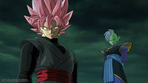 Super Saiyan Black Goku And Zamasu Wallpaper