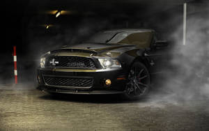 Super Snake Ebony Mustang Wallpaper