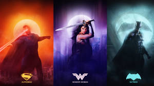 Superman, Batman And Wonder Woman Wallpaper