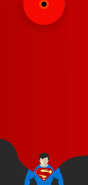 Superman Punch Hole 4k Wallpaper