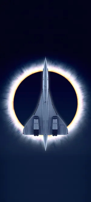 Supersonic Jet Eclipse Wallpaper