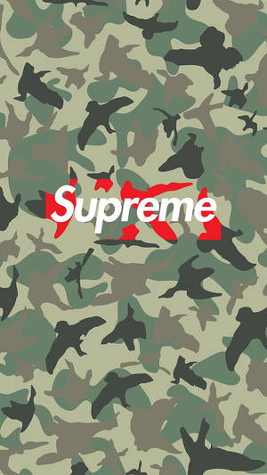 Supreme Aesthetic Camo Wallpaper