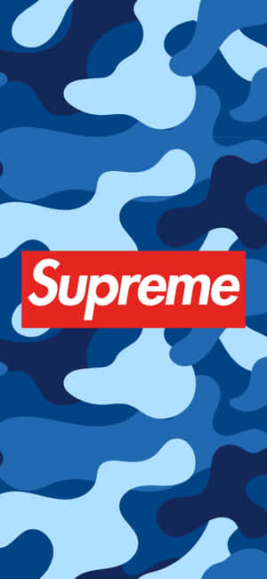 Supreme Blue Camo Wallpaper Wallpaper