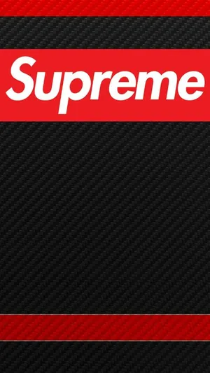 Supreme Brand Pride Displayed On Iphone Wallpaper. Wallpaper