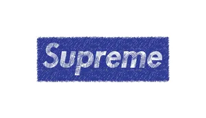 Supreme Logo On A White Background Wallpaper