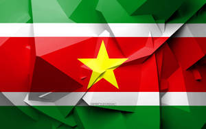 Suriname Flag Digital Art Wallpaper