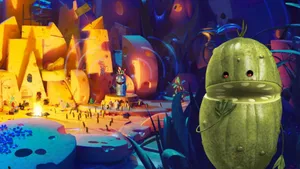 Surprised Pickle From Cloudy With A Chance Of Meatballs 2 Wallpaper