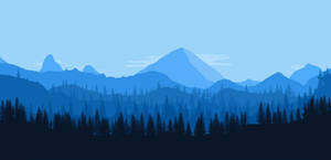 Surveying The Stunning Blue Mountains From Firewatch Wallpaper
