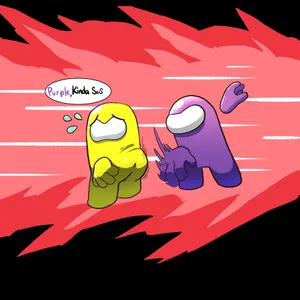 Suspicious Among Us Characters Artwork Wallpaper