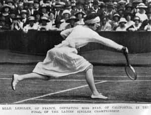 Suzanne Lenglen Newspaper Clip Wallpaper