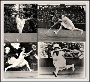 Suzanne Lenglen Vintage Photo Compilation Wallpaper