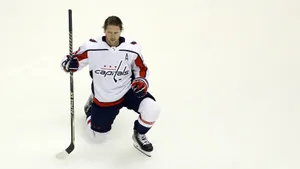 Swedish Athlete Nicklas Backstrom In White Wallpaper