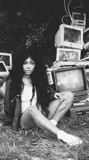 Sza Mobile Black And White Wallpaper