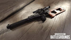 Tactical Rifleon Wooden Floor P U B G Wallpaper