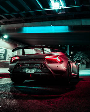 Taillights Lamborghini Galaxy Wallpaper