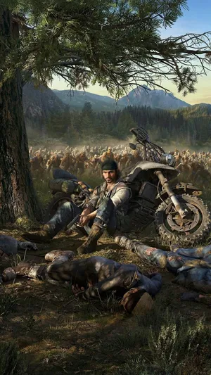 Take A Break - Deacon Resting In Days Gone Wallpaper