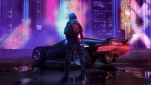 Take A Dive Into The Night City Of Cyberpunk 2077 Wallpaper
