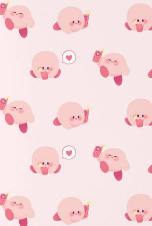 Take A Journey With Kirby Into The Magical World Of Pink! Wallpaper