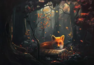 Take A Look At This Amazing Cool Anime Fox! Wallpaper