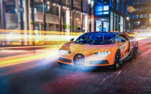 Take A Ride In This Luxurious Bugatti Car Wallpaper