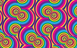 Take A Step Back In Time And Enjoy The Groovy Retro Style Wallpaper