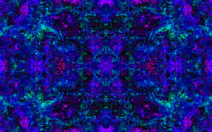 Take A Trip To The World Of Trippy Blue Wallpaper
