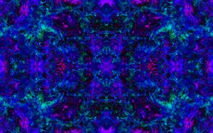 Take A Trip To The World Of Trippy Blue Wallpaper