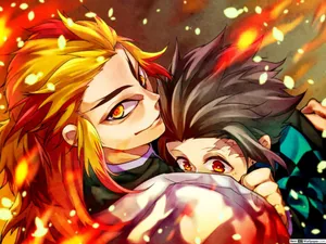 Take Courage In The Power Of Friendship With Sabito. Wallpaper