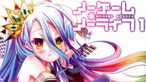 “take Life Head On With No Game No Life – Shiro” Wallpaper