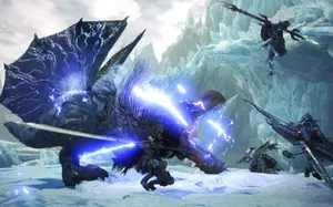 Take On The Fearsome Fulgur Anjanath In Monster Hunter World Wallpaper