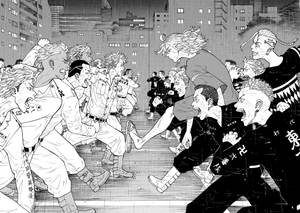 Takemichi Hanagaki Leads The Tokyo Revengers Gang In A High-stakes Turf War Wallpaper