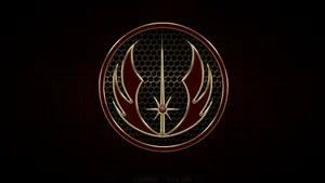 Tales Of The Jedi Logo On Back Backdrop Wallpaper