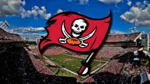 Tampa Bay Buccaneers Flag At Stadium Wallpaper
