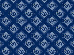 Tampa Bay Rays Blue Pattern Wallpaper