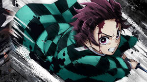 Tanjiro Kamado Bleeding Wallpaper