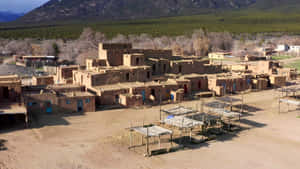 Taos Pueblo Famous Structure Wallpaper