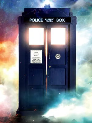 Tardis Set Alight Wallpaper