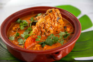 Tasty Fish Head Curry Singaporean Dish Wallpaper
