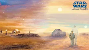 Tatooine Desert Star Wars Landscape Wallpaper