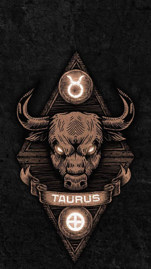 Taurus Wooden Diamond Wallpaper