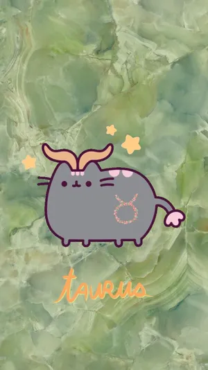Taurus Zodiac Pusheen Wallpaper
