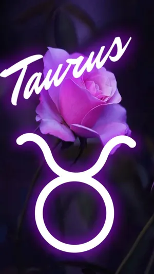 Taurus Zodiac Rose Wallpaper
