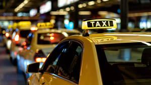 Taxi Selective Focus Wallpaper