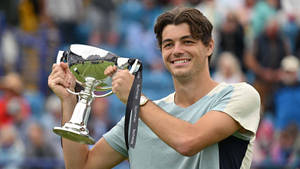 Taylor Fritz Flashing A Winning Smile Wallpaper