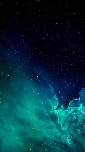 Teal Northern Lights Original Iphone 5s Wallpaper