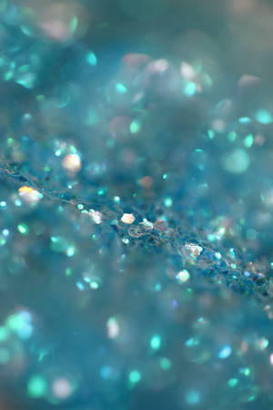 Teal Sparkling Glitter Wallpaper