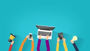 Team Meeting Poster Design Wallpaper