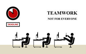 Teamwork Not For Everyone Comic Wallpaper