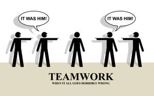 Teamwork When It All Goes Horribly Wrong Wallpaper