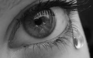 Tearful Expression Of Sorrow Wallpaper